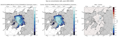 JAS Climatology Map of Northern-Hemisphere Sea-Ice Concentration