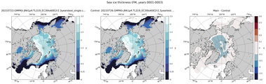 FM Climatology Map of Northern-Hemisphere Sea-Ice Thickness.