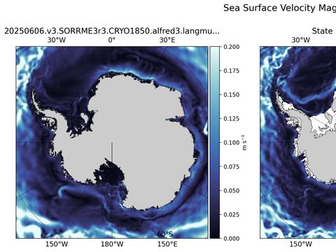 Antarctic Velocity Magnitude