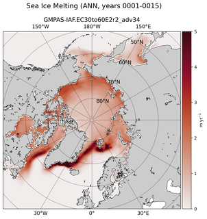 ANN ANN Climatology Map of Northern-Hemisphere Sea Ice Melting