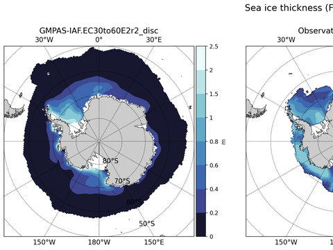 Antarctic Extended Southern-Hemisphere Sea-Ice Thickness