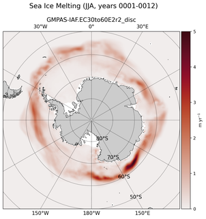 JJA JJA Climatology Map of Southern-Hemisphere Sea Ice Melting