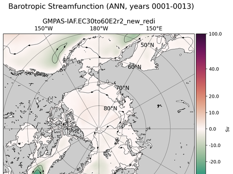 Arctic Extended Horizontal Streamfunction