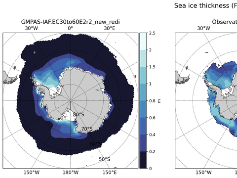 Antarctic Extended Southern-Hemisphere Sea-Ice Thickness