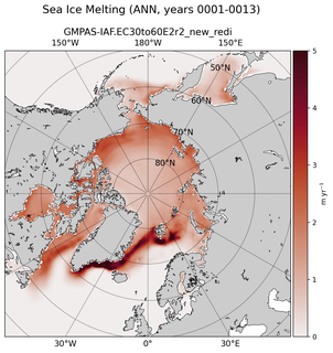 ANN ANN Climatology Map of Northern-Hemisphere Sea Ice Melting