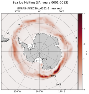 JJA JJA Climatology Map of Southern-Hemisphere Sea Ice Melting