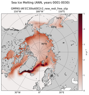 ANN ANN Climatology Map of Northern-Hemisphere Sea Ice Melting