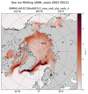 ANN ANN Climatology Map of Northern-Hemisphere Sea Ice Melting