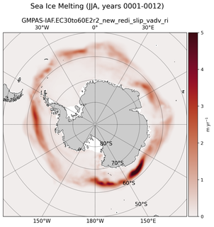 JJA JJA Climatology Map of Southern-Hemisphere Sea Ice Melting