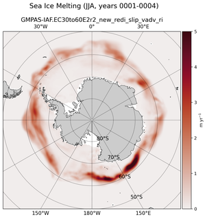 JJA JJA Climatology Map of Southern-Hemisphere Sea Ice Melting