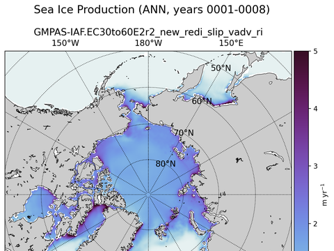 Arctic Extended Northern-Hemisphere Sea Ice Production