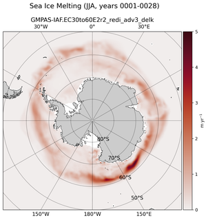 JJA JJA Climatology Map of Southern-Hemisphere Sea Ice Melting