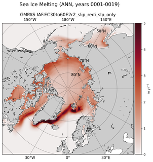 ANN ANN Climatology Map of Northern-Hemisphere Sea Ice Melting