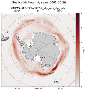 JJA JJA Climatology Map of Southern-Hemisphere Sea Ice Melting