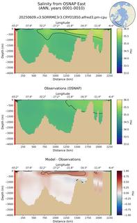 ANN Salinity from OSNAP East ANN
