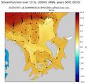 ANN Streamfunction over 10 to -2000m