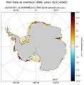 ANN Antarctic Melt Rate at Interface