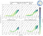 Regional mean of T-S diagram for Western Ross Sea Deep (ANN, 0095-0114)
 -1000.0 m < z < 0.0 m