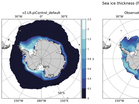 Antarctic Extended Southern-Hemisphere Sea-Ice Thickness