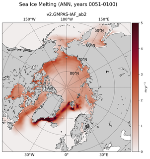 ANN ANN Climatology Map of Northern-Hemisphere Sea Ice Melting