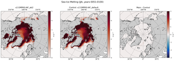 JJA JJA Climatology Map of Northern-Hemisphere Sea Ice Melting