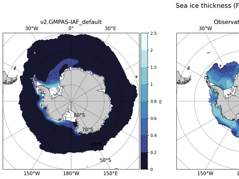 Antarctic Extended Southern-Hemisphere Sea-Ice Thickness