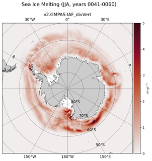 JJA JJA Climatology Map of Southern-Hemisphere Sea Ice Melting