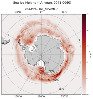 JJA JJA Climatology Map of Southern-Hemisphere Sea Ice Melting