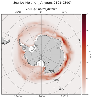JJA JJA Climatology Map of Southern-Hemisphere Sea Ice Melting