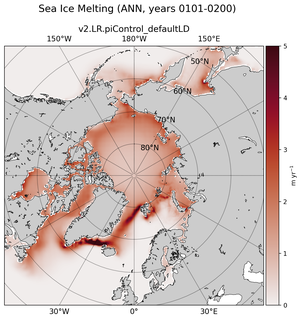 ANN ANN Climatology Map of Northern-Hemisphere Sea Ice Melting
