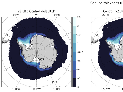 Antarctic Extended Southern-Hemisphere Sea-Ice Thickness
