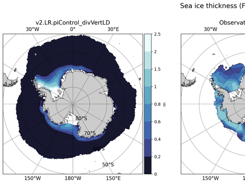 Antarctic Extended Southern-Hemisphere Sea-Ice Thickness