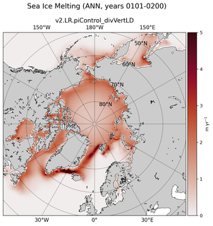 ANN ANN Climatology Map of Northern-Hemisphere Sea Ice Melting