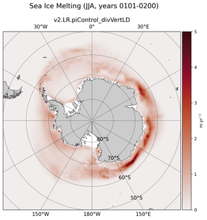 JJA JJA Climatology Map of Southern-Hemisphere Sea Ice Melting