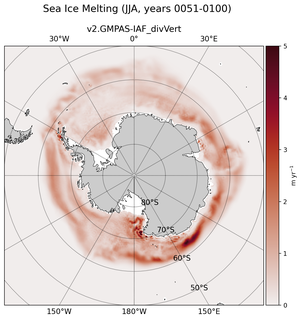 JJA JJA Climatology Map of Southern-Hemisphere Sea Ice Melting