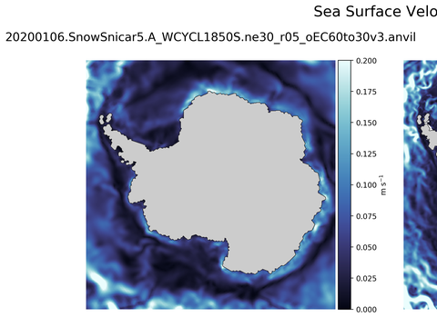 Antarctic Velocity Magnitude