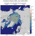 ANN Climatology Map of Northern-Hemisphere Broadband Albedo