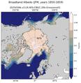 JFM Climatology Map of Northern-Hemisphere Broadband Albedo