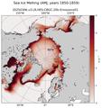 AMJ Climatology Map of Northern-Hemisphere Sea Ice Melting