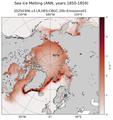 ANN Climatology Map of Northern-Hemisphere Sea Ice Melting