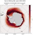 DJF Climatology Map of Southern-Hemisphere Sea Ice Melting