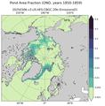 OND Climatology Map of Northern-Hemisphere Fraction of Cell Covered in Ponds