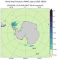 MAM Climatology Map of Southern-Hemisphere Fraction of Cell Covered in Ponds