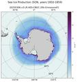 SON Climatology Map of Southern-Hemisphere Sea Ice Production