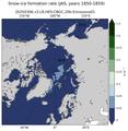 JAS Climatology Map of Northern-Hemisphere Snow-ice Formation Rate