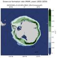 MAM Climatology Map of Southern-Hemisphere Snow-ice Formation Rate