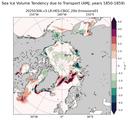 AMJ Climatology Map of Northern-Hemisphere Sea Ice Volume Tendency due to Transport