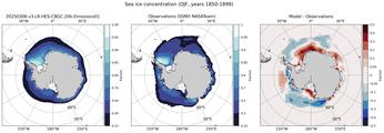 DJF Climatology Map of Southern-Hemisphere Sea-Ice Concentration. <br> Observations: SSM/I NASATeam
