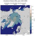 AMJ Climatology Map of Northern-Hemisphere Broadband Albedo