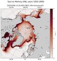 AMJ Climatology Map of Northern-Hemisphere Sea Ice Melting
